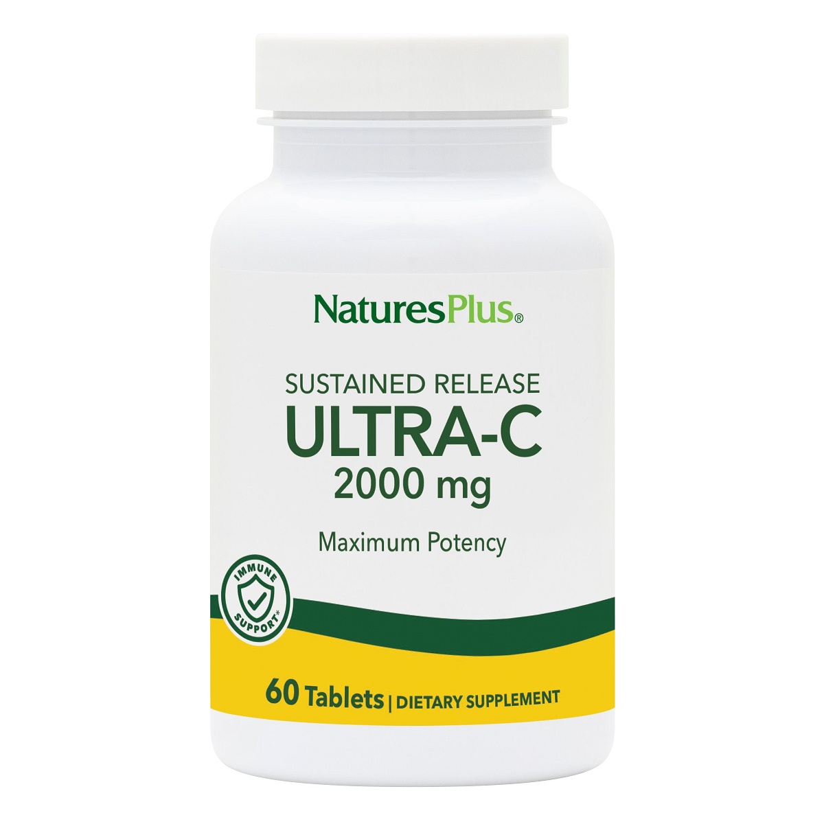 Вітамін С, Ultra-C, 2000мг, Natures Plus, 60 таблеток