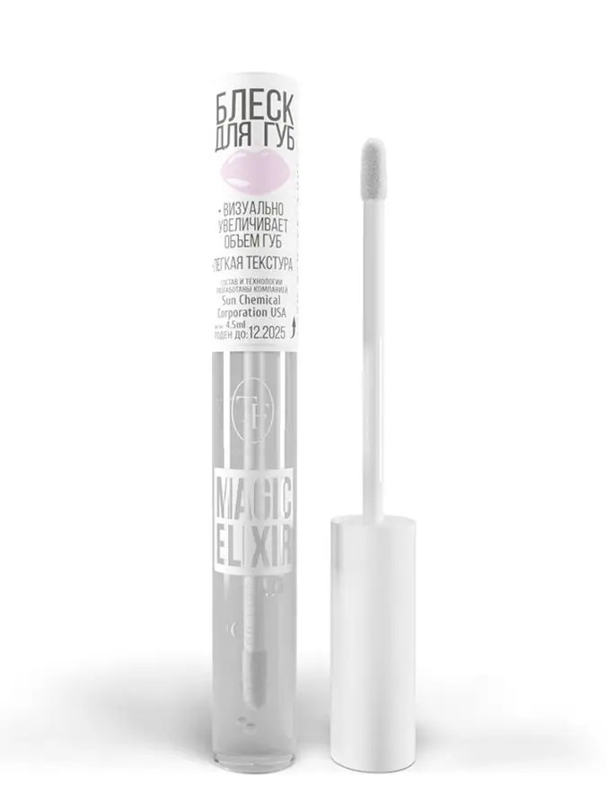 Блеск для губ FT Cosmetics Magic Elixir TL21 №01 (Прозрачный) Глянцевая текстура