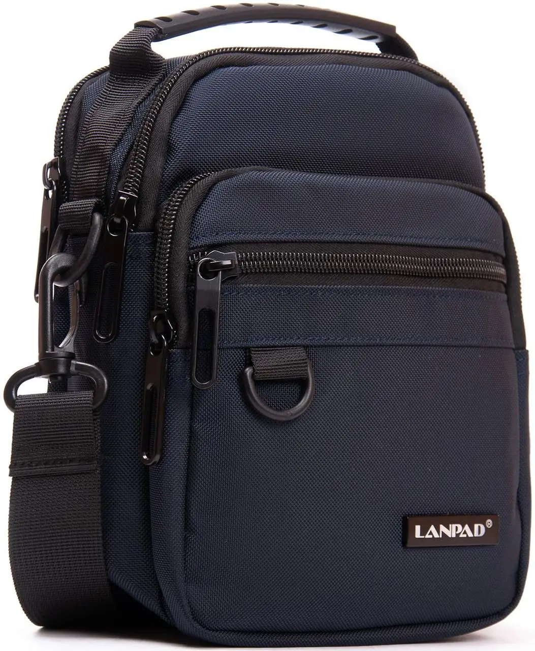 Чоловіча сумка Lanpad на плече синя