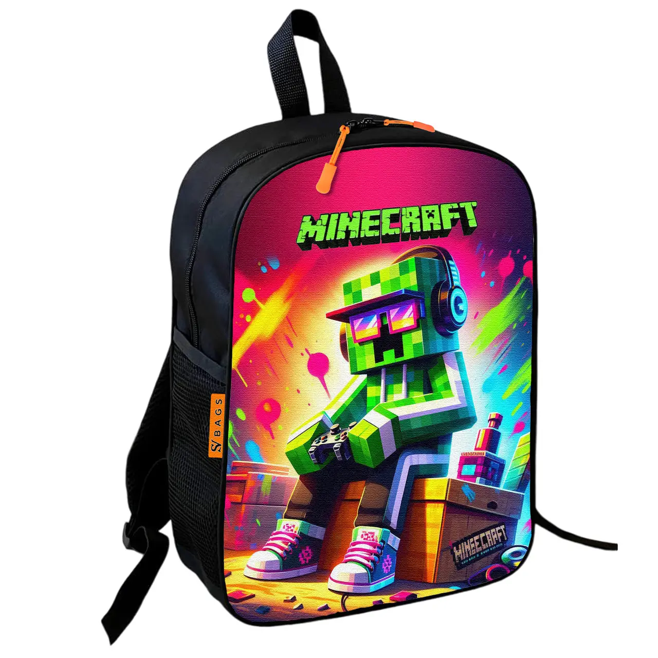 Рюкзак шкільний Minecraft - Кріпер із джойстиком, 36×27 см для хлопчиків (01749)