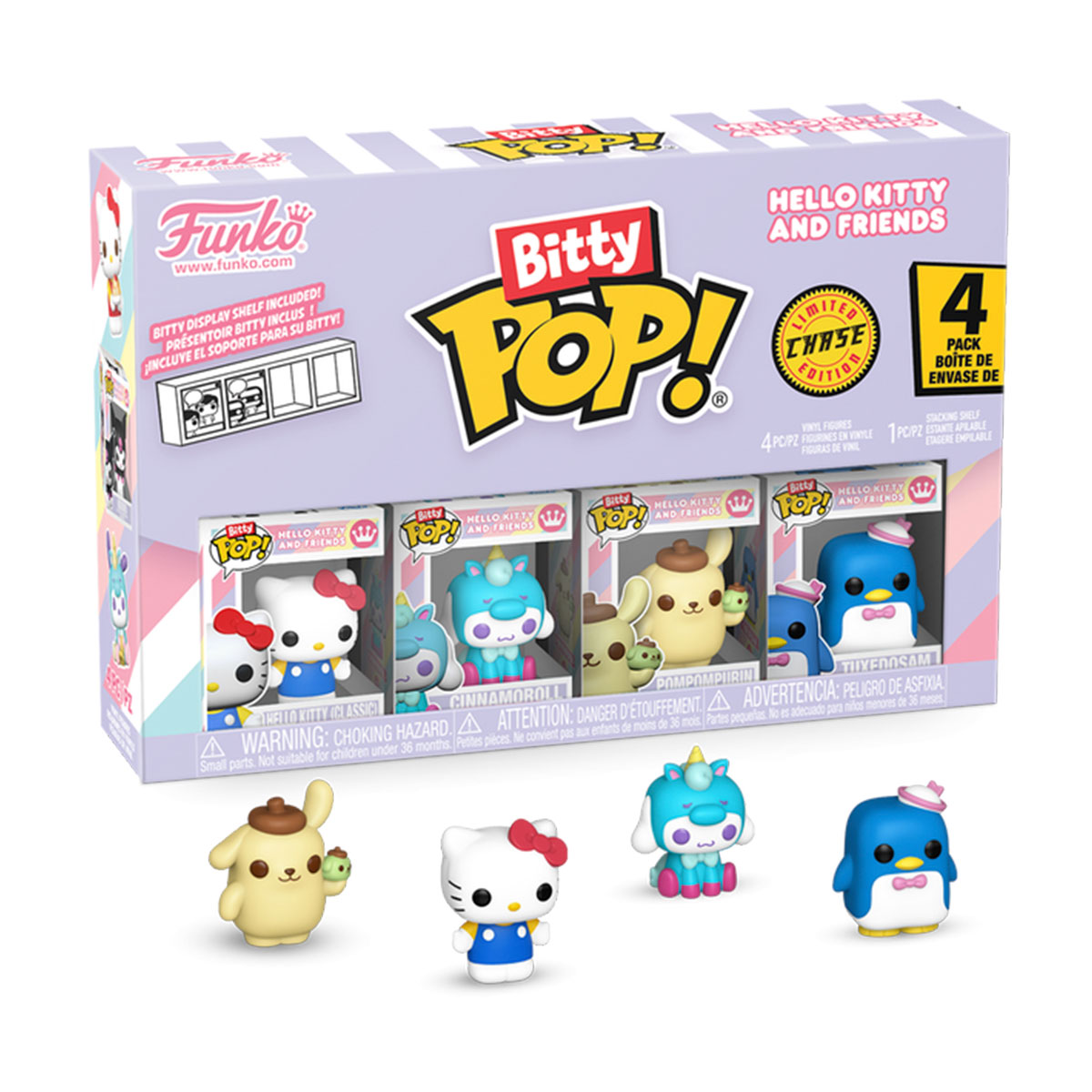 Набір ігрових фігурок BITTY POP! серії "Sanrio" - ХЕЛОУ КІТТІ (4 фігурки в ас.)