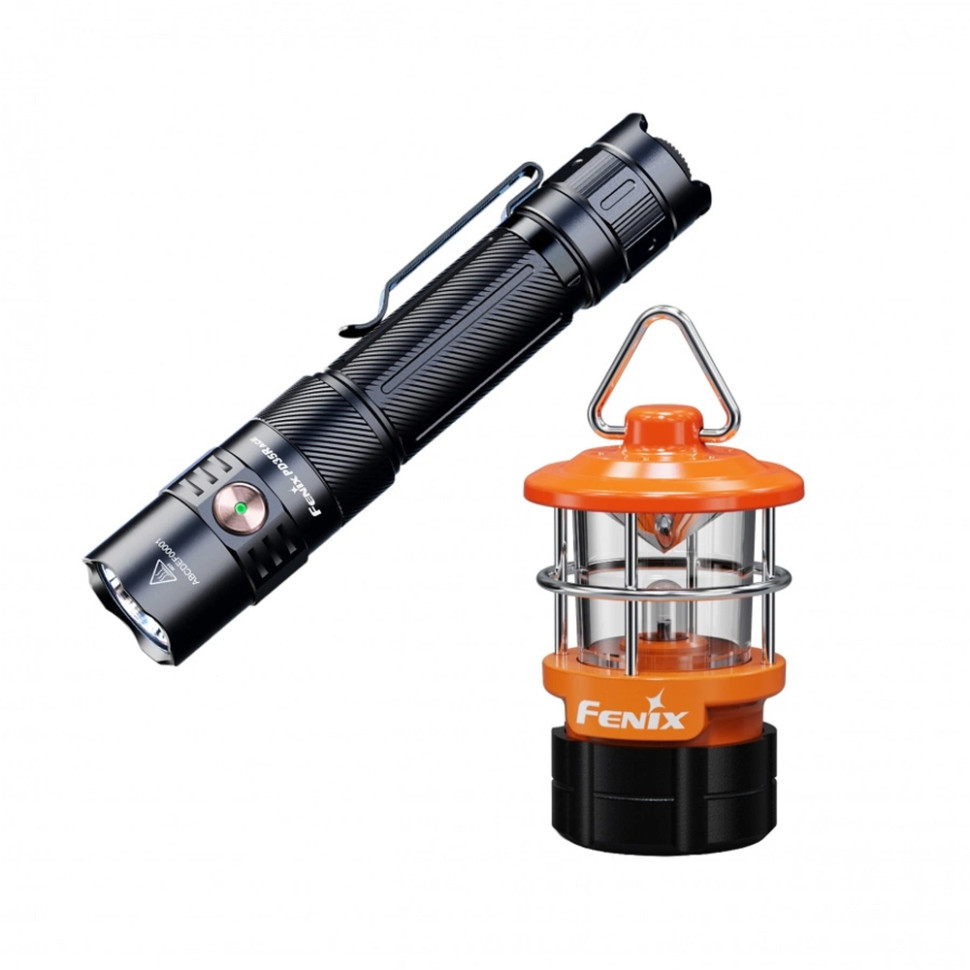 Ліхтар тактичний ручний Fenix PD35R ACE LED 2000 лм + наключний ліхтар CL01 (помаранчевий) | Лімітована серія