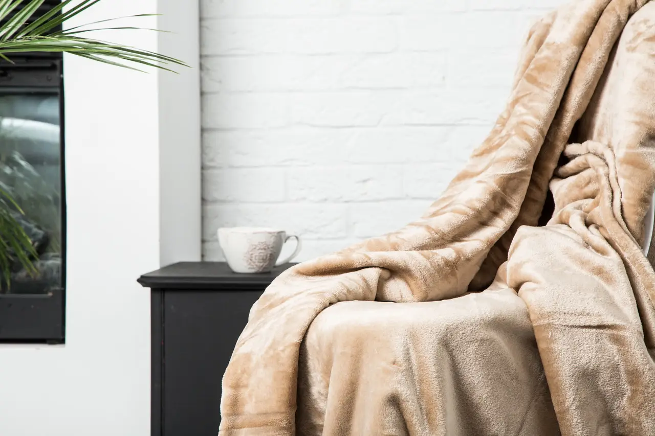 Плед Ecotton 150х220 см Well Soft бежевого кольору (Beige)