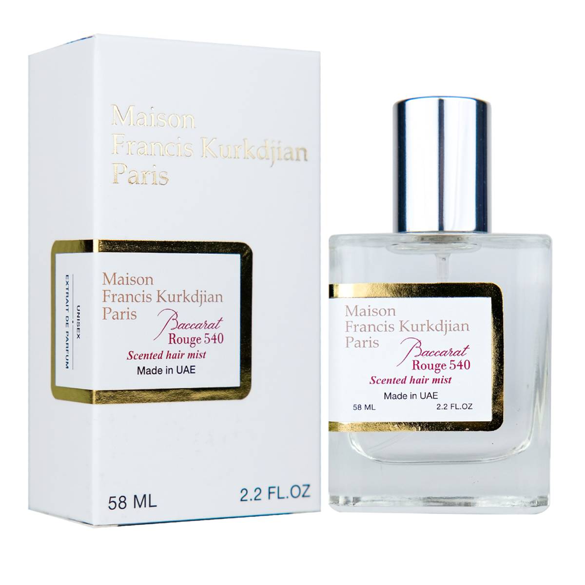 Maison Francis Kurkdjian Baccarat Rouge 540 Scented Hair Mist Perfume - ОАЭ Tester 58ml
