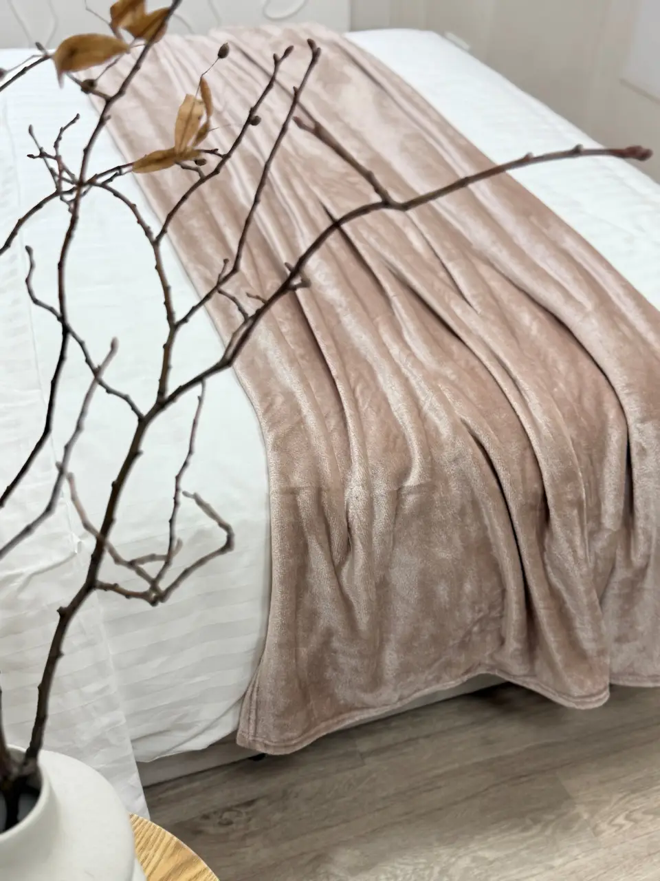 Плед Ecotton 220х240 см Well Soft світло-рожевий пудровий (14-1305 Mushroom)