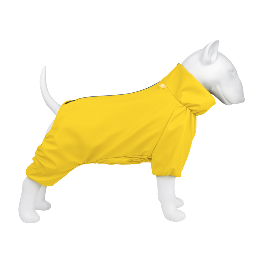 Дощовик для собак WAUDOG Clothes, водонепроникний, XS30, В 43-45 см, С 27-30 см, жовтий