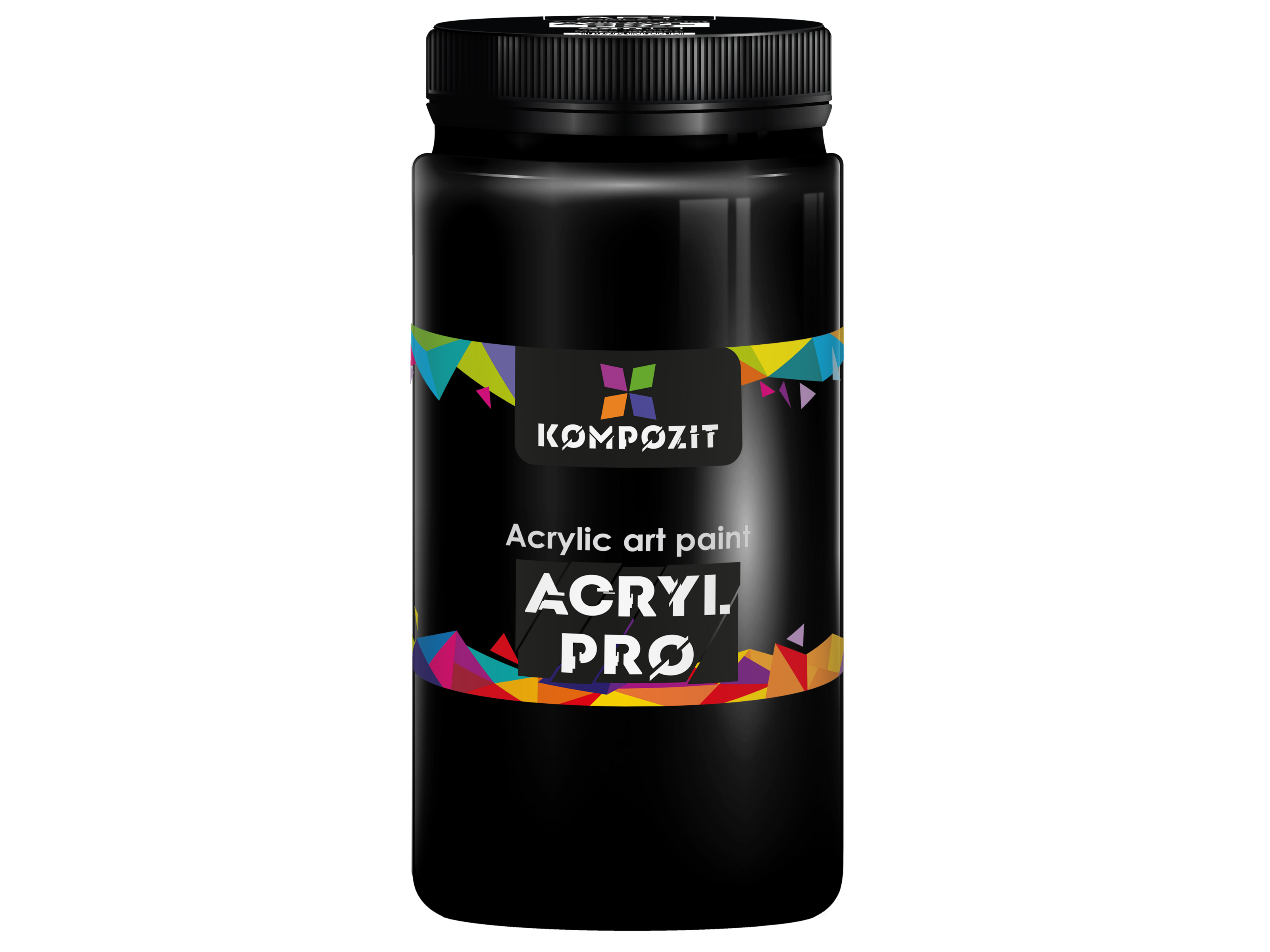 Фарба художня Acryl PRO ART Kompozit 1 л, 540 марс чорний