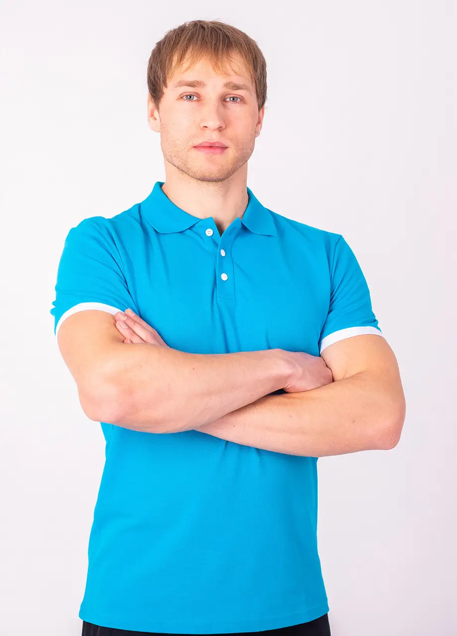 Бірюзова футболка поло дитяча STANDART