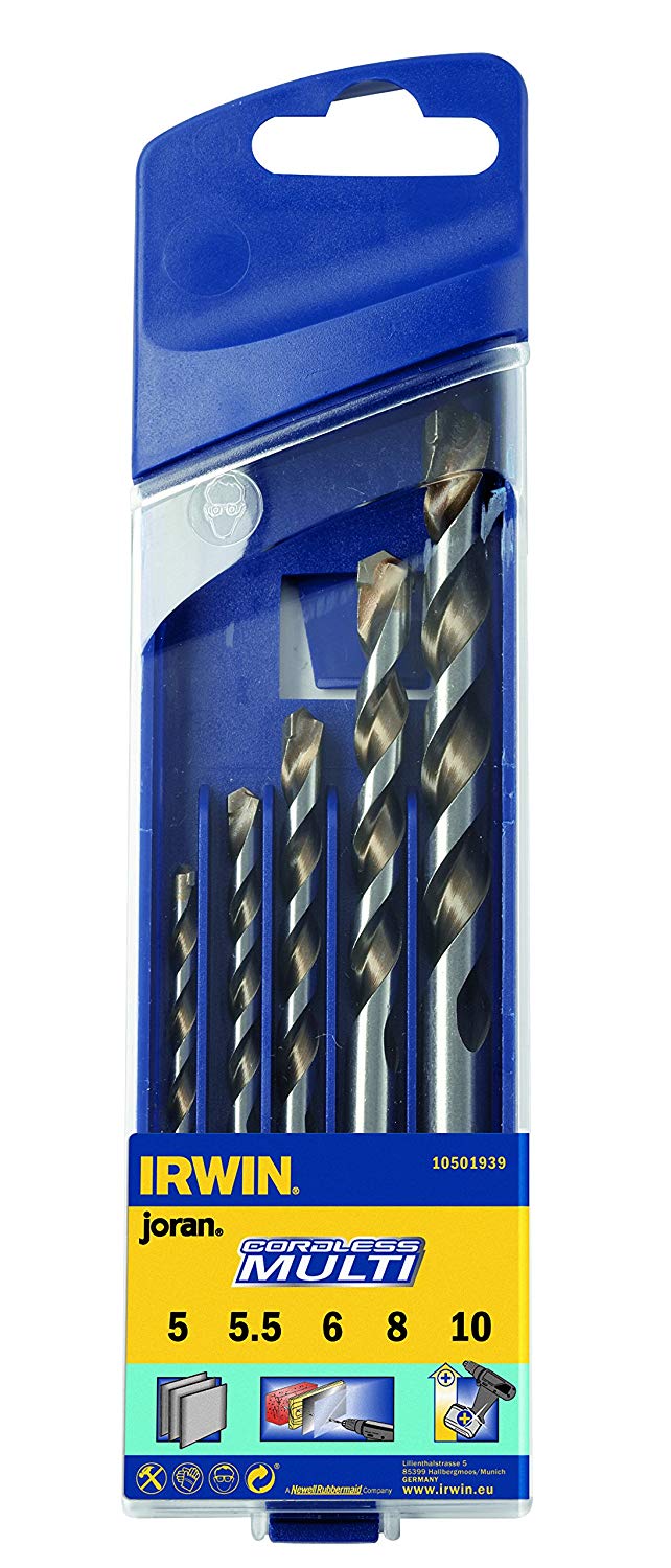 Набір свердел універсальних Cordless Multi Ø5-10 мм 5 шт, Irwin 10501939