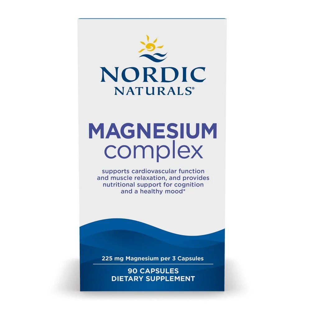 Комплекс магнію, 225 мг, Magnesium Complex, Nordic Naturals, 90 капсул