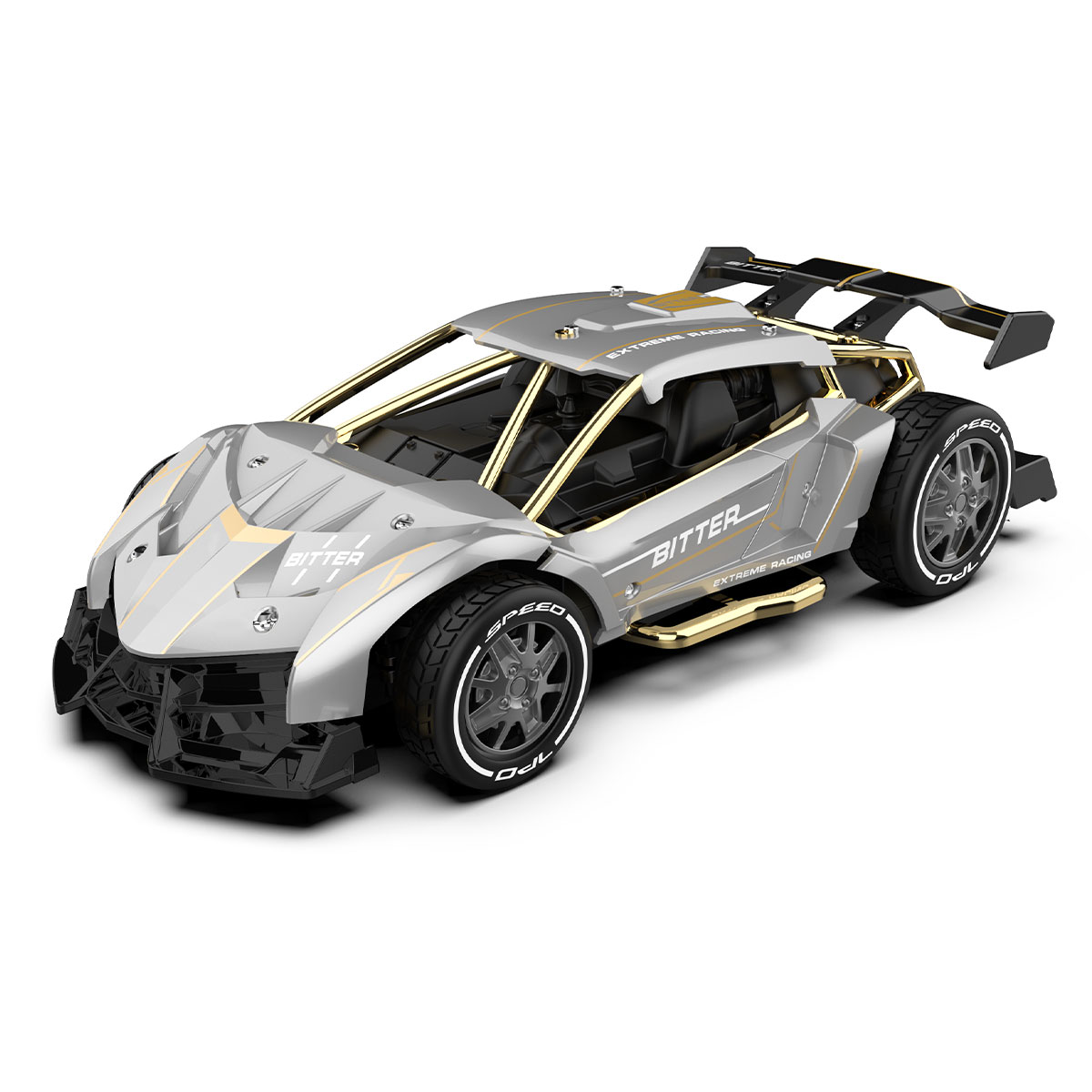 Автомобіль KS DRIVE на р/к - EXTREME RACING (метал. корпус, акум. 3.7V, 2,4 ГГц, сріблястий)