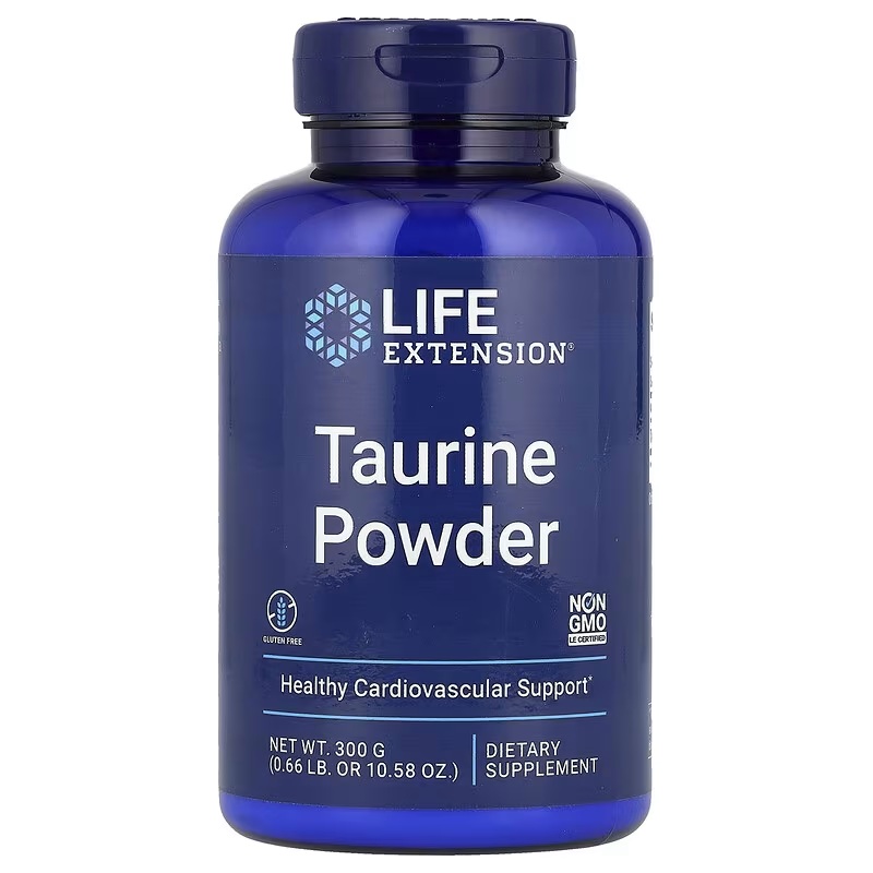 Таурін у порошку, Taurine Powder, Life Extension, 300 гр