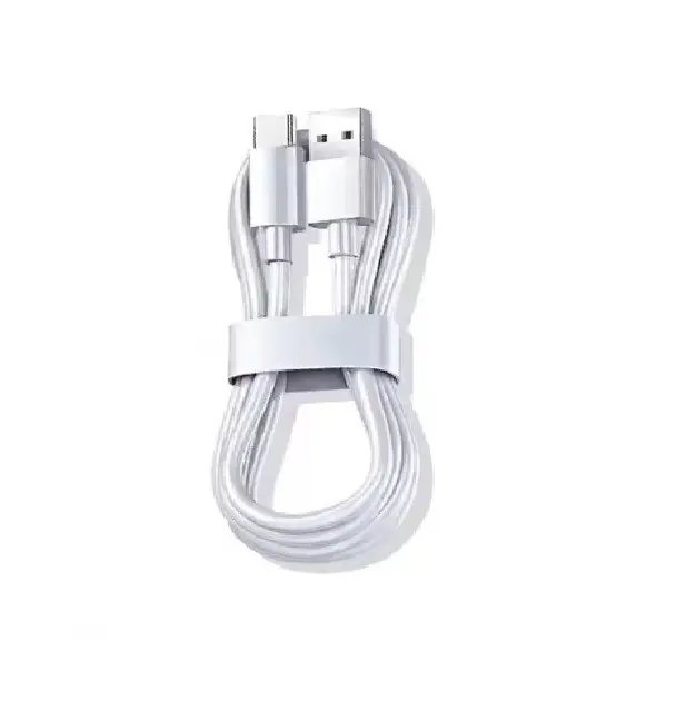 Кабель для зарядки універсальний білий USB Type A - USB Type-C 1м, 6А, 100W