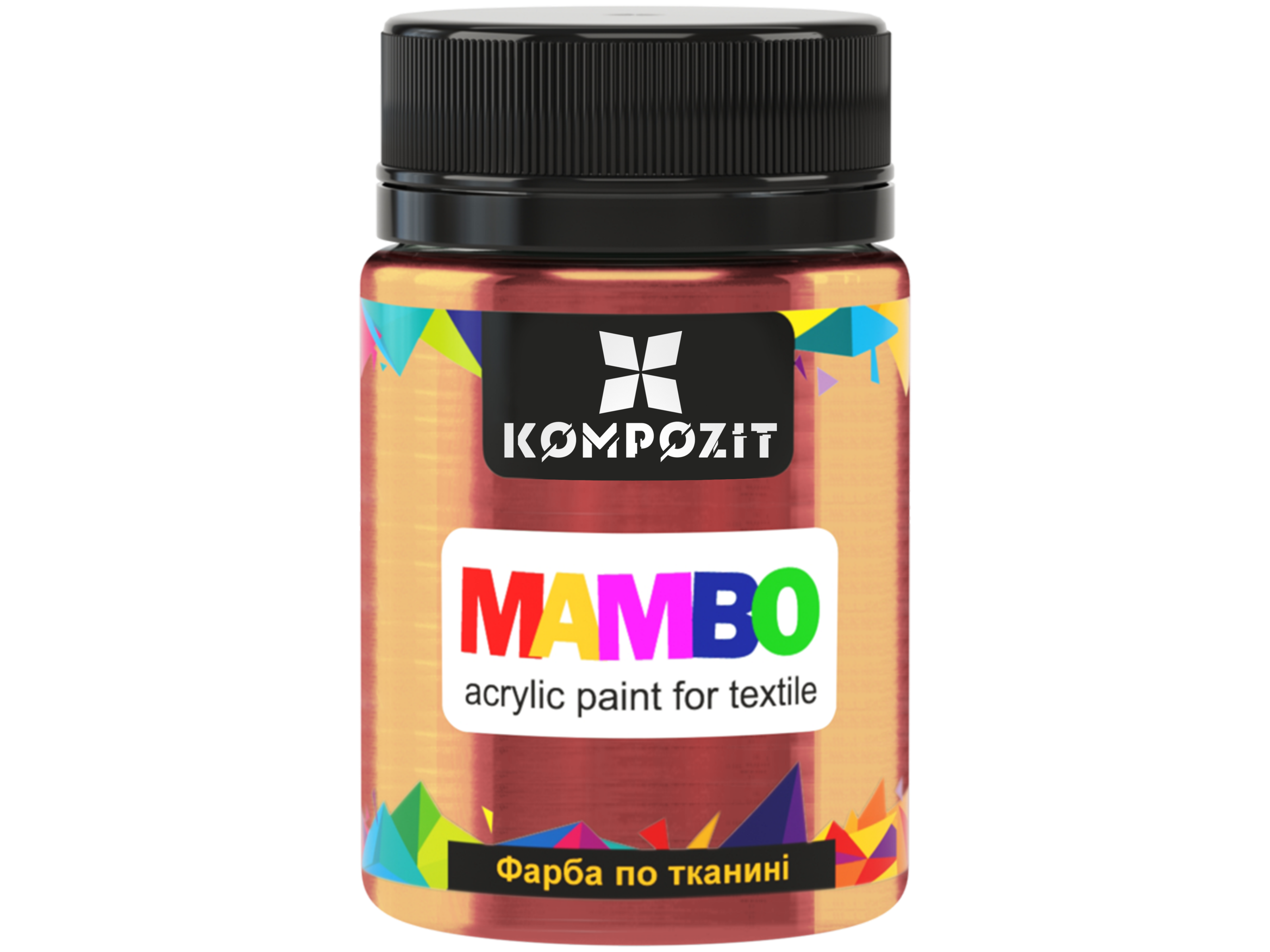 Фарба по тканині Серія (Металік) МАМВО ART Kompozit, 50 мл, 55 бронза (ефект металік)