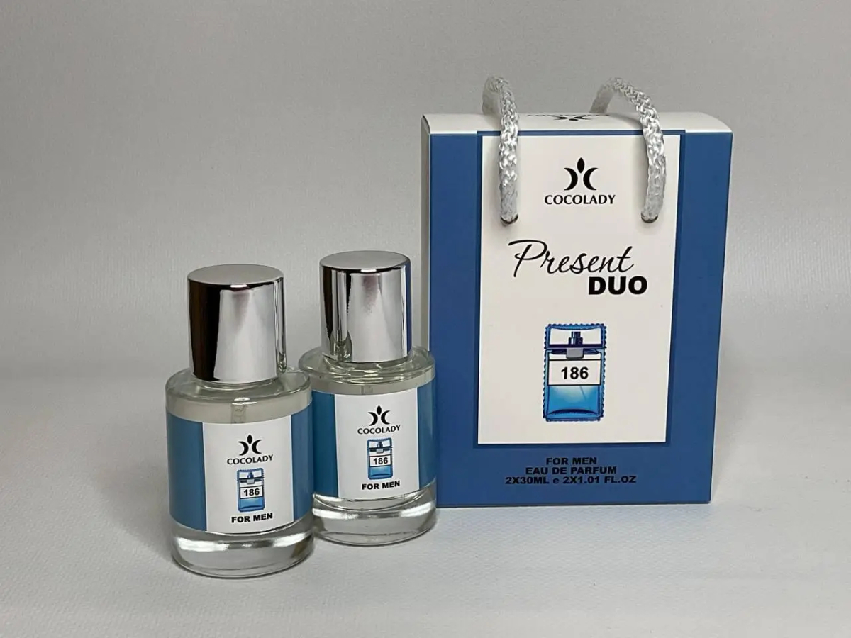 Мужской подарочный набор парфюмов Cocolady Present Duo 186 Versace Man Eau Fraiche 2x30 ml