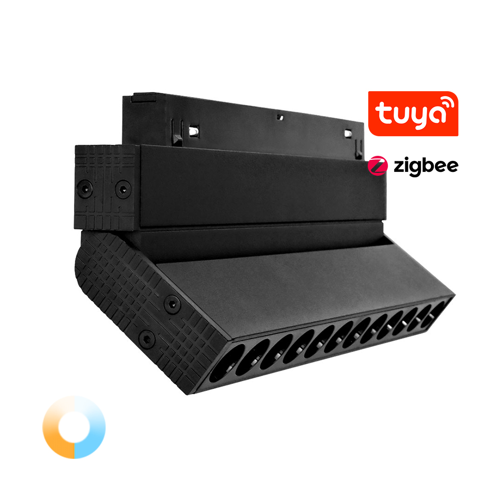 Магнітний трековий світильник поворотний grille TUNABLE WHITE (CCT) 10W Zigbee3.0+RF2.4G