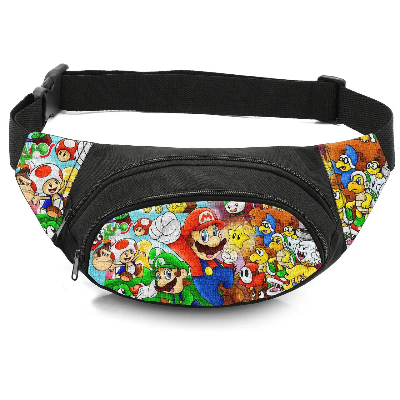 Сумка-бананка дитяча з принтом Super Mario поясна сумка для хлопчика (4551)