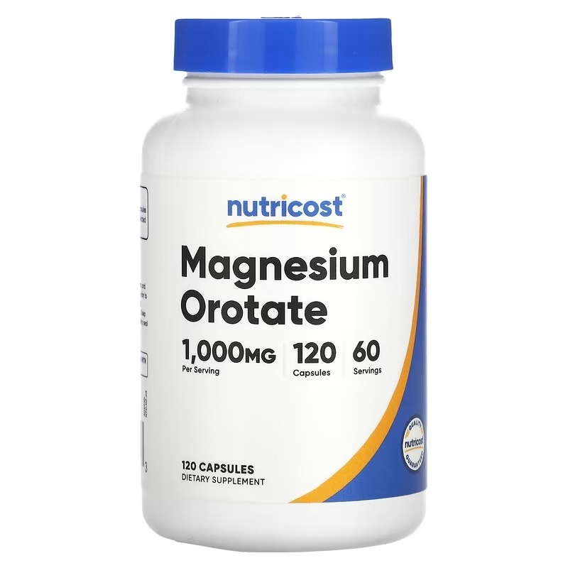 Магній оротат, Magnesium Orotate, Nutricost, 120 капсул