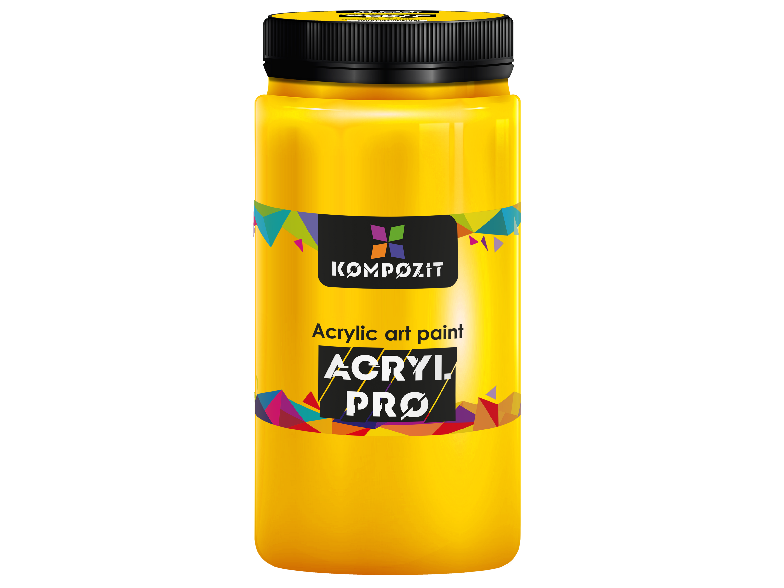 Фарба художня Acryl PRO ART Kompozit 1 л, 116 жовтий основний