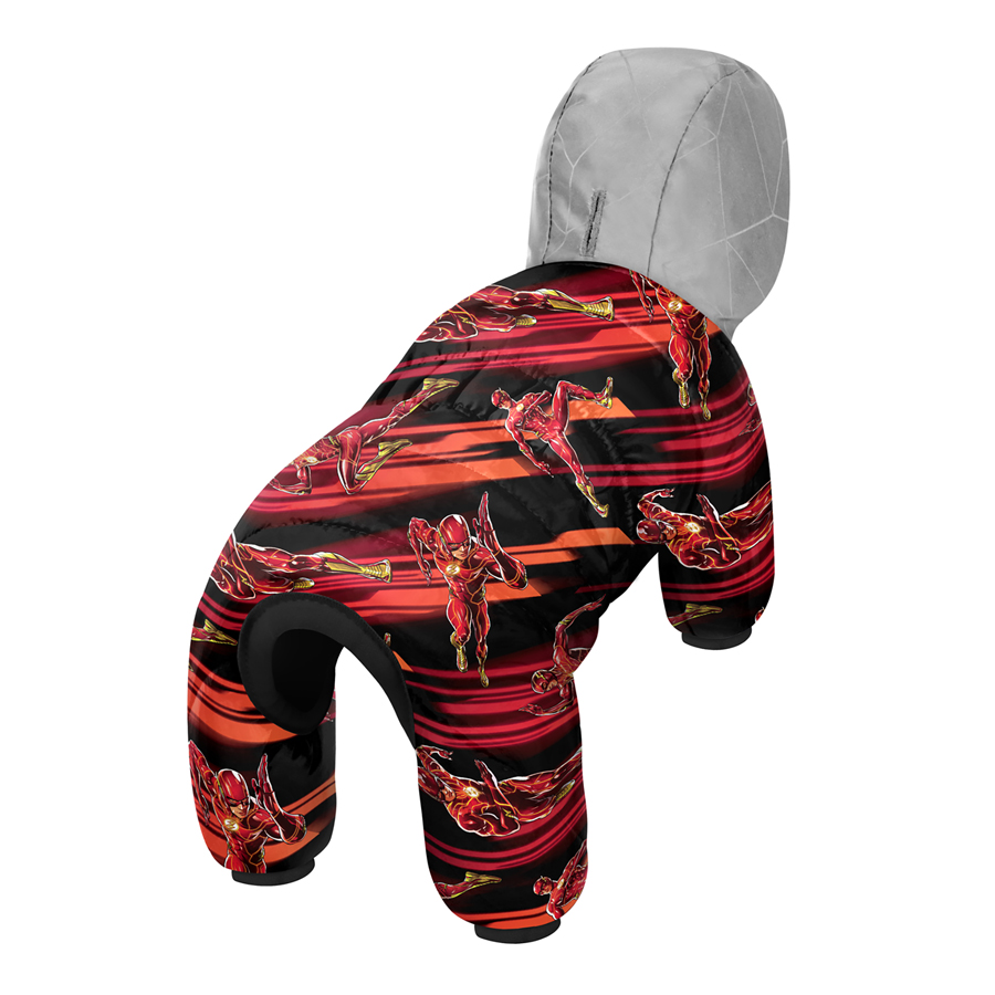 Комбінезон для собак WAUDOG Clothes малюнок "Швидкість Флеша", M45, В 57-60 см, С 41-44 см