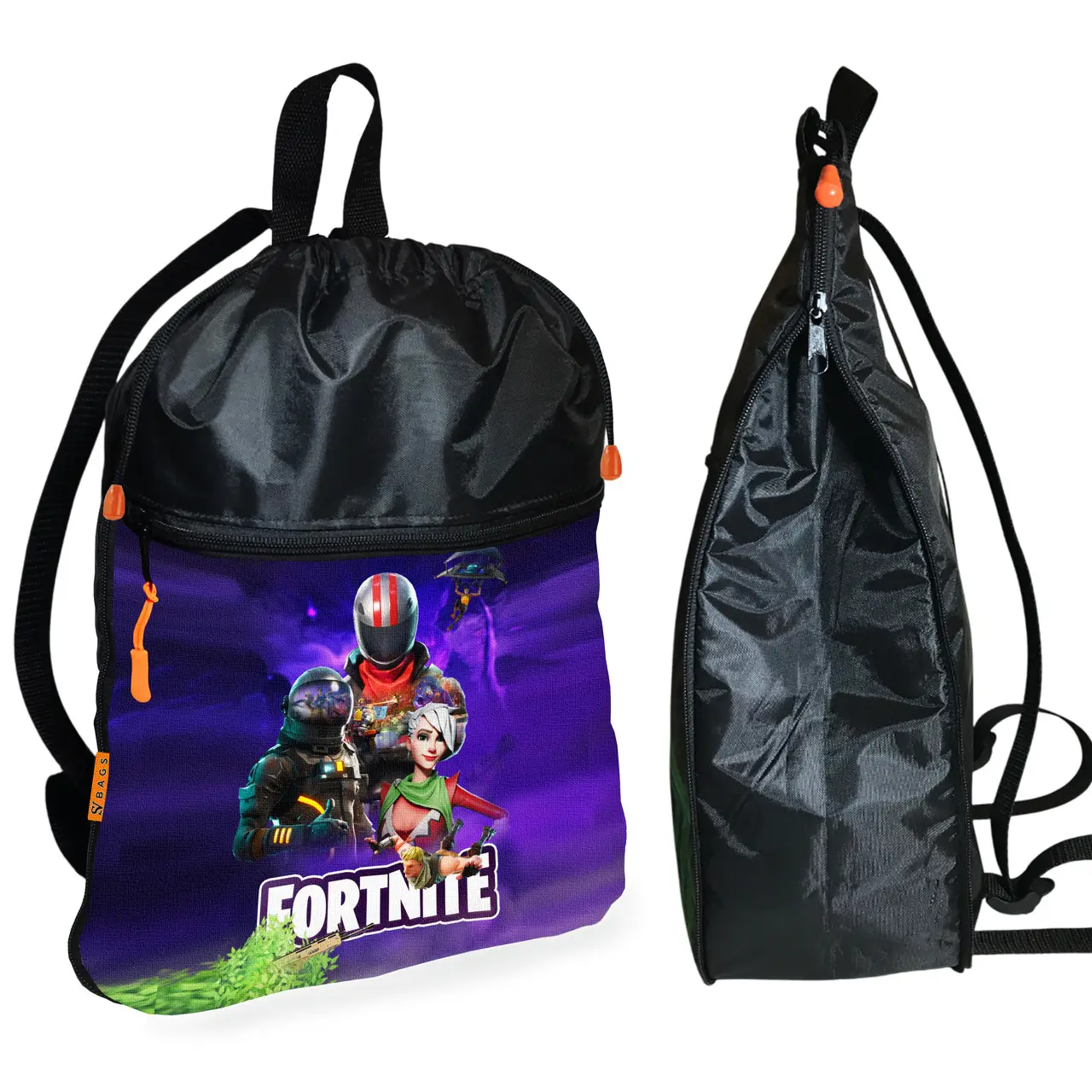 Рюкзак-мішок для школи Fortnite дитяча сумка для взуття та спортивного одягу (01457)