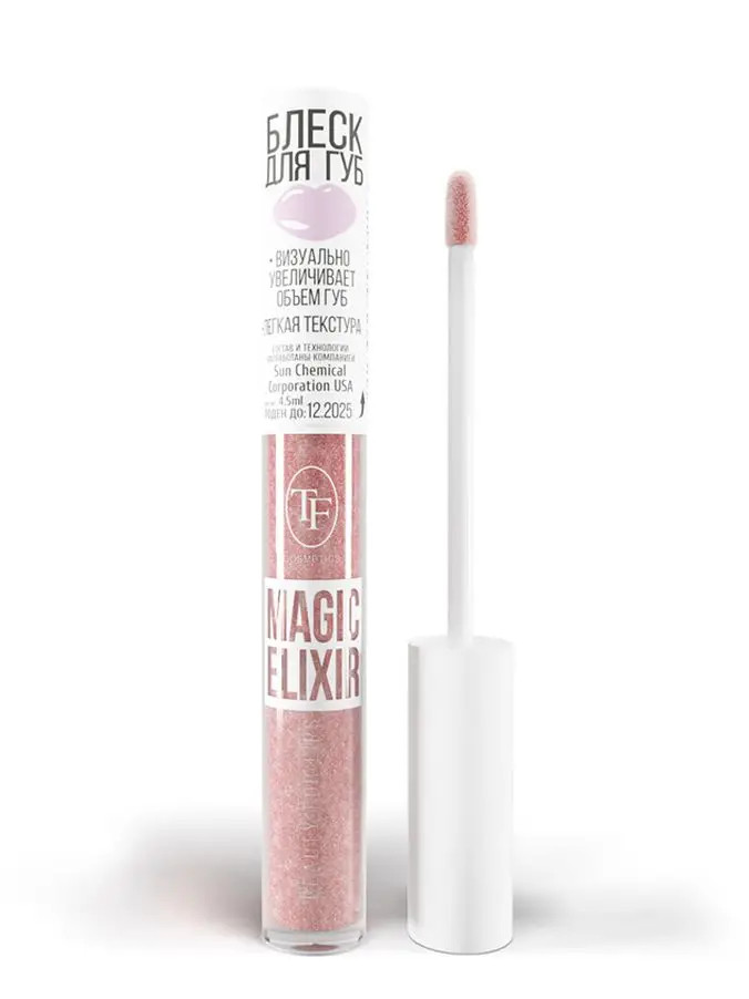 Блеск для губ TF Cosmetics Magic Elixir TL21 №04 (Светлый розовый) Сияющий эффект