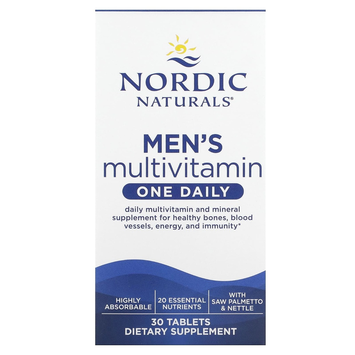 Мультивітаміни для чоловіків, Men's Multivitamin, One Daily, Nordic Naturals, 30 таблеток