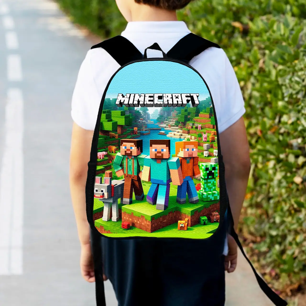 Рюкзак дитячий майнкрафт герої "Minecraft" 34х27см, міський ранець для хлопчика (00529)