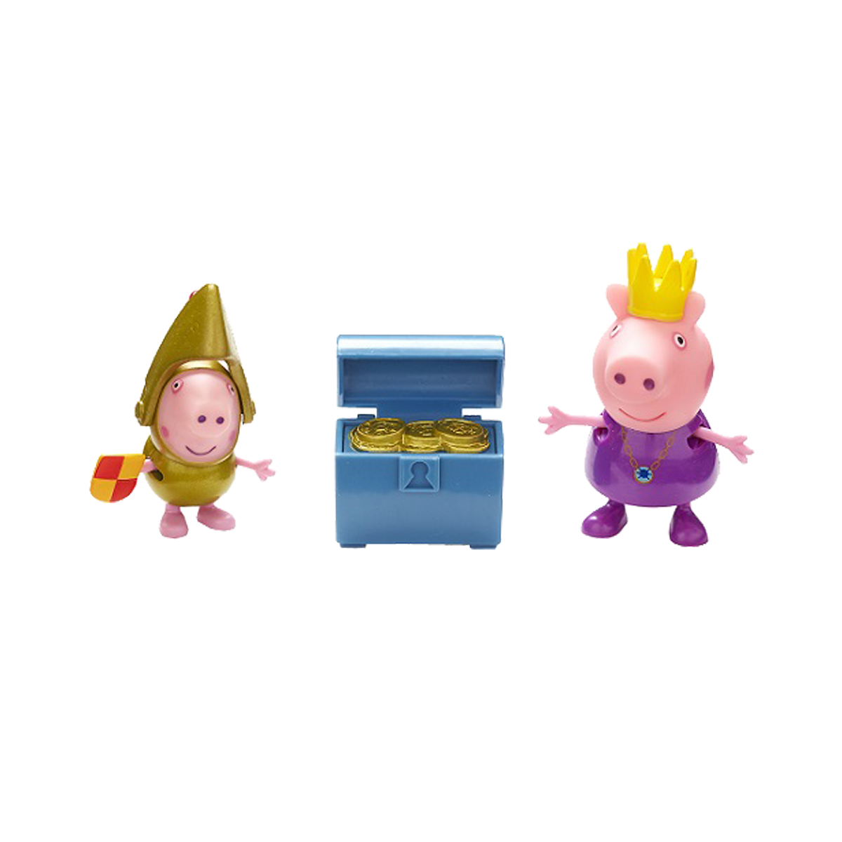 Набір фігурок Peppa серії "Принцеса" - ПРИНЦЕСА ПЕППА ТА СЕР ДЖОРДЖ ГОЛД (з аксесуаром)